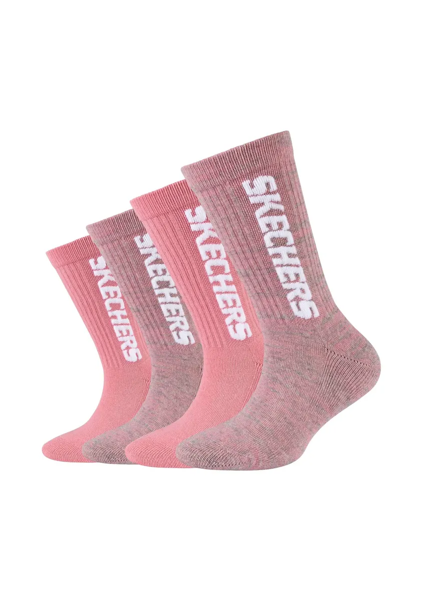 

Носки Skechers "Теннисные носки, набор из 4 шт.", цвет Flamingo Mouliné