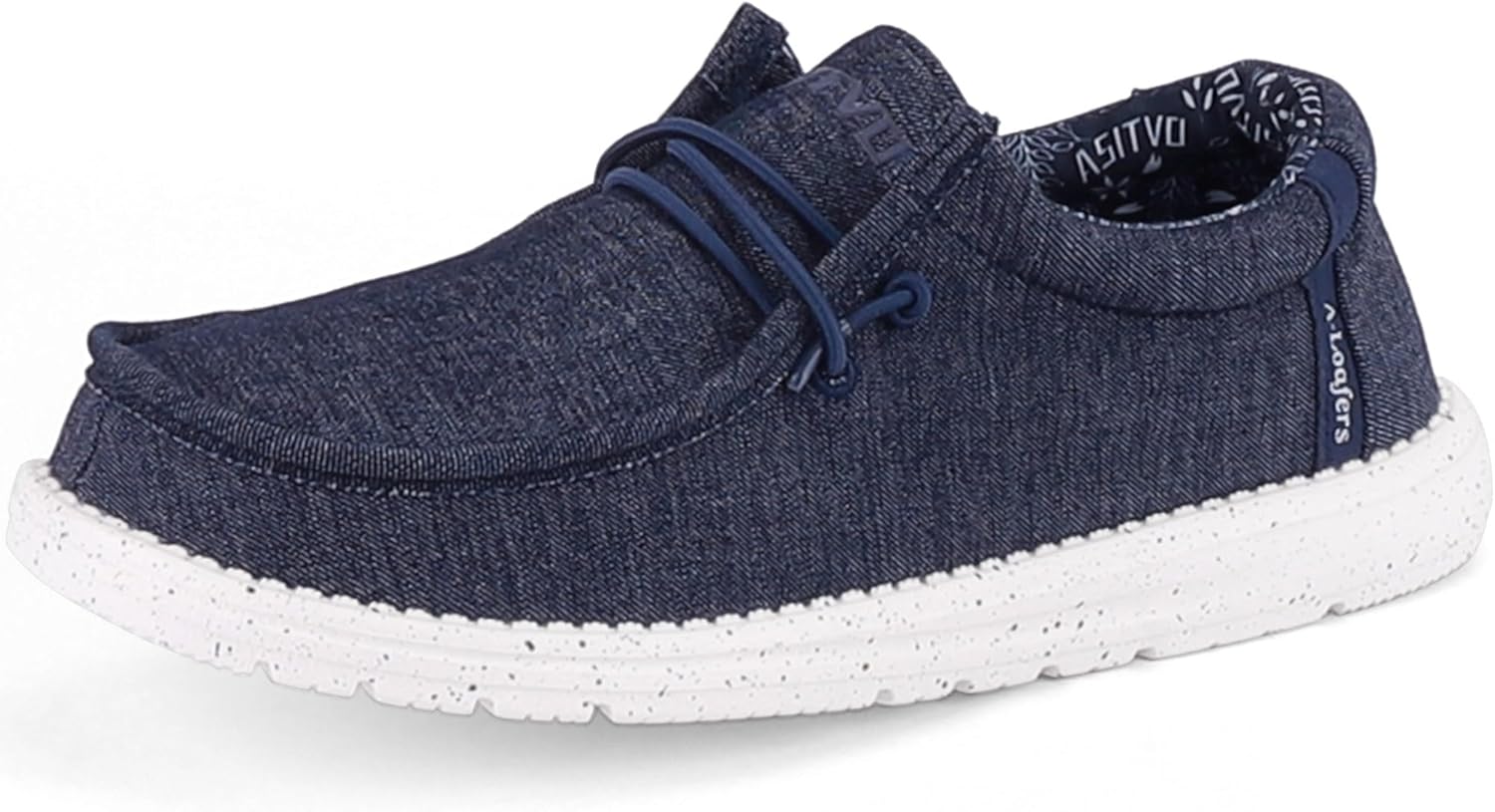 

Мужские широкие лоферы и слипоны ASITVO, Большие размеры повседневной обуви на каждый день, Широкий носок, синий