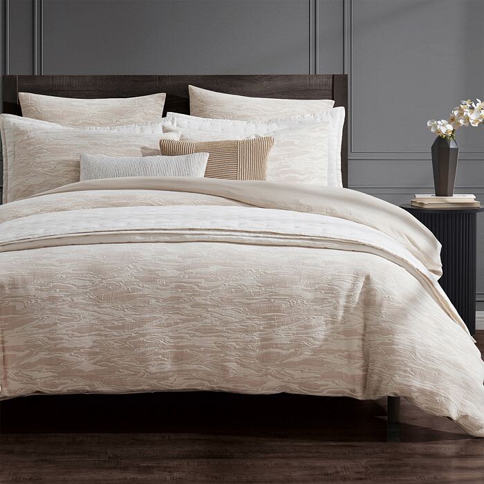 

Donna Karan Пододеяльник Home Tranquility, Full Queen, коричневый/бежевый