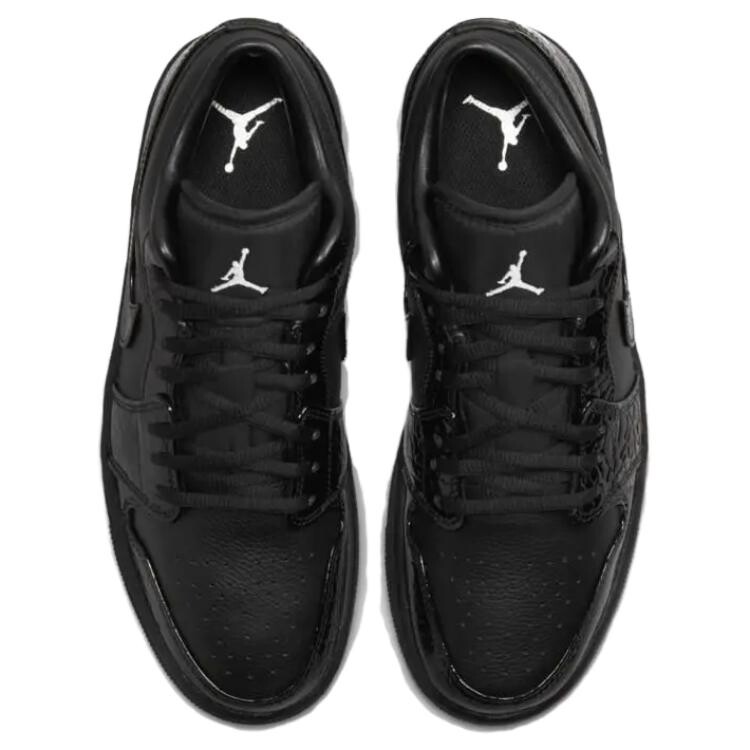 Кроссовки Air Jordan 1 Vintage Basketball Shoes Women's Low-top Black, черный — фото 4