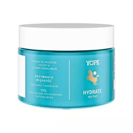 

YOPE Bounce My Hair Hydrate Увлажняющая маска для волос с геми-скваланом 250 мл, Синий, YOPE Bounce My Hair Hydrate Увлажняющая маска для волос с геми-скваланом 250 мл