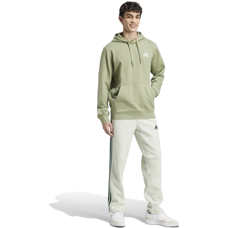 Толстовка с капюшоном Essentials из флиса Adidas, цвет tengrn — фото 4