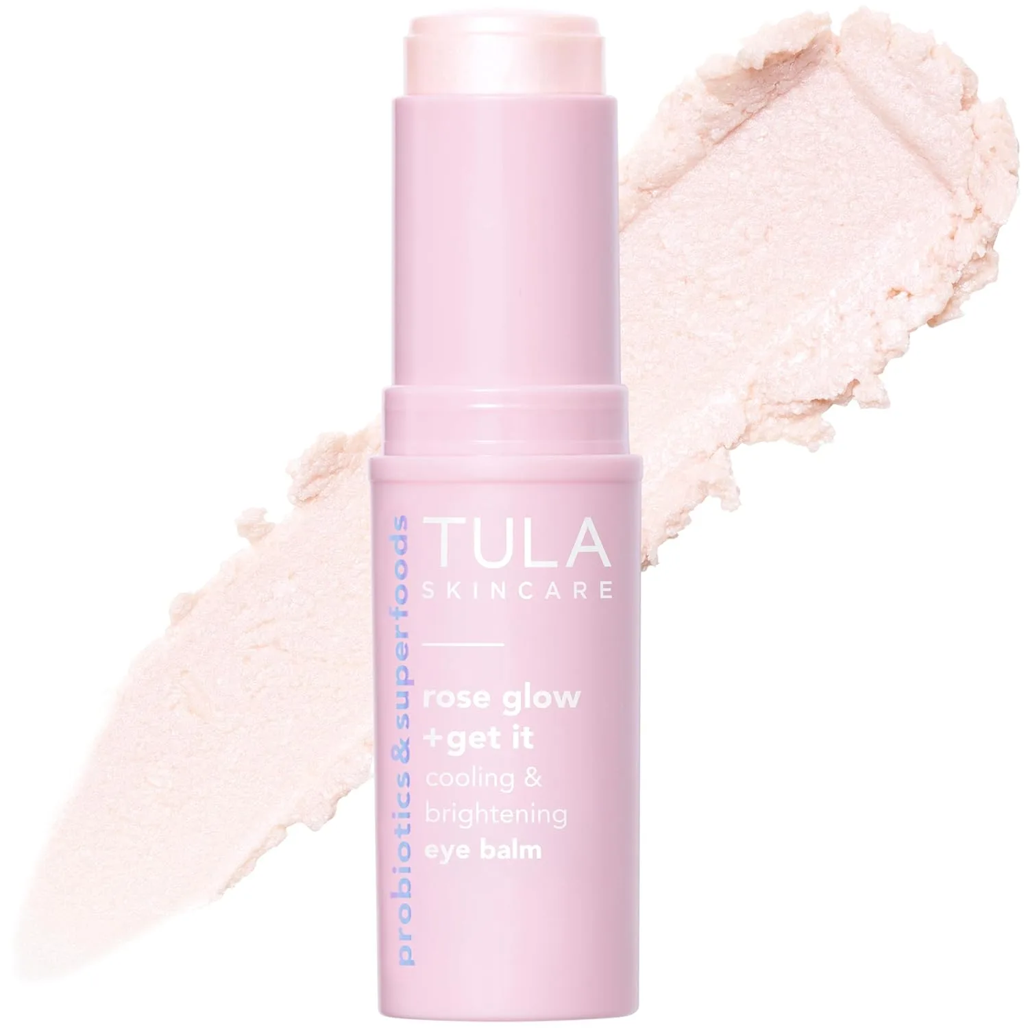 Набор из 2 средств: бальзам для глаз TULA Skin Care Pink 'Spresso Energizing Eye Balm 0.35 oz + солнцезащитный крем Protect + Glow Daily Sunscreen 3.7 oz., blue — фото 2