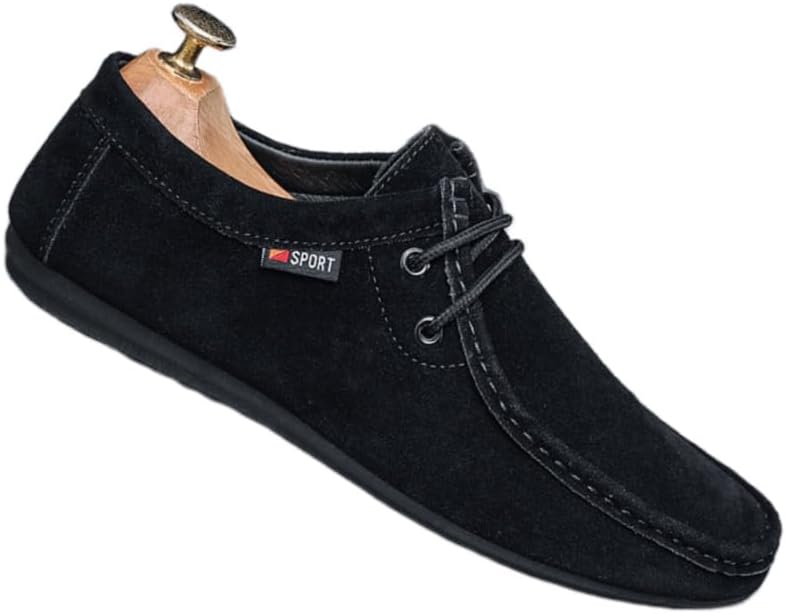 

Мужские легкие лоферы Clolinde с мягкой подошвой - универсальные, противоскользящие и прочные, подходят для бизнеса, прогулок на улице и повседневного использования, черный