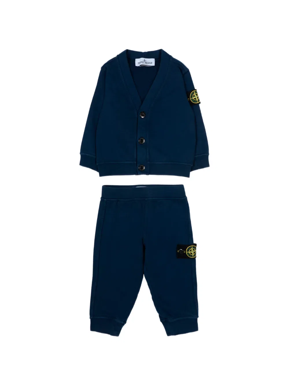 Спортивный костюм Compass-badge (комплект из трех штук) Stone Island Junior, синий — фото 2