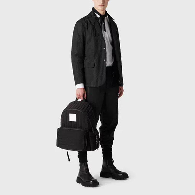 EMPORIO ARMANI Весна-лето 2023 Вязаные спортивные штаны мужские черные — фото 4