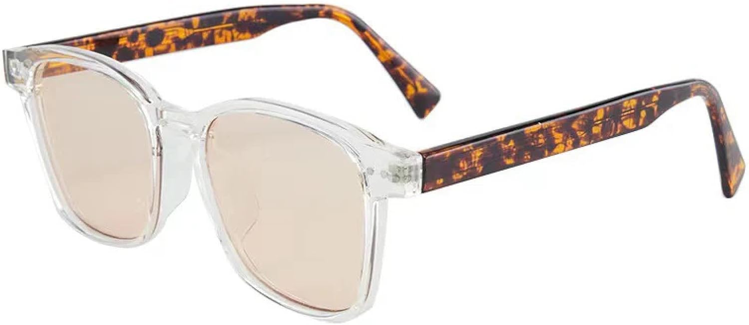 

Ретро женские солнцезащитные очки класса люкс с декором в виде заклепок, двухцветные мужские солнцезащитные очки с защитой от УФ-излучения UV400, модные солнцезащитные очки TVTBBVV, Clear Champagne