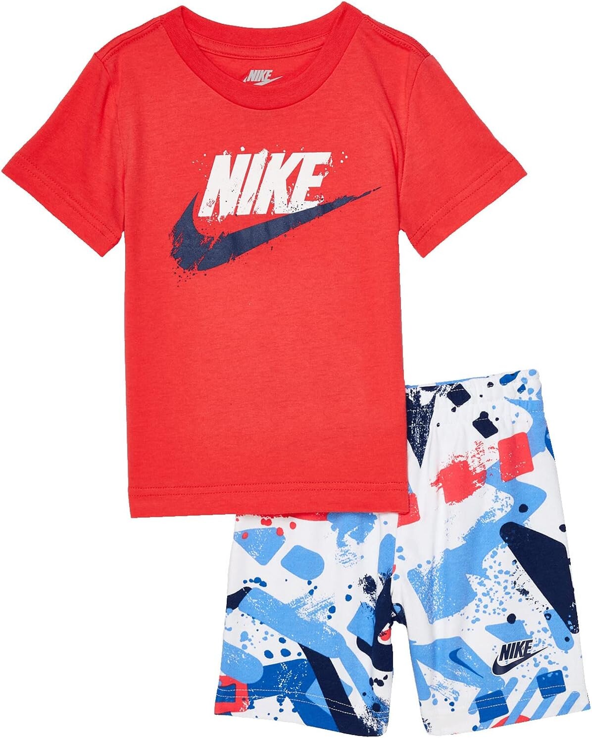 

Детский набор Nike Sportswear Thrill T-Shirt and Shorts Set, белый