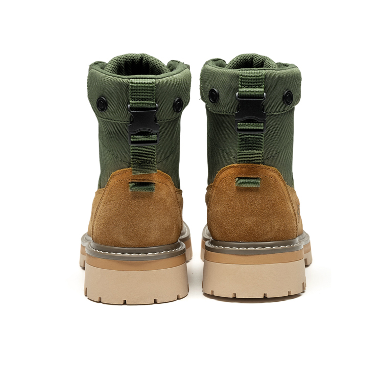 LEAVELAND Кроссовки Мартин унисекс песочные с флисовой подкладкой, цвет Sand (Women's Boots with Fleece Lining) — фото 4