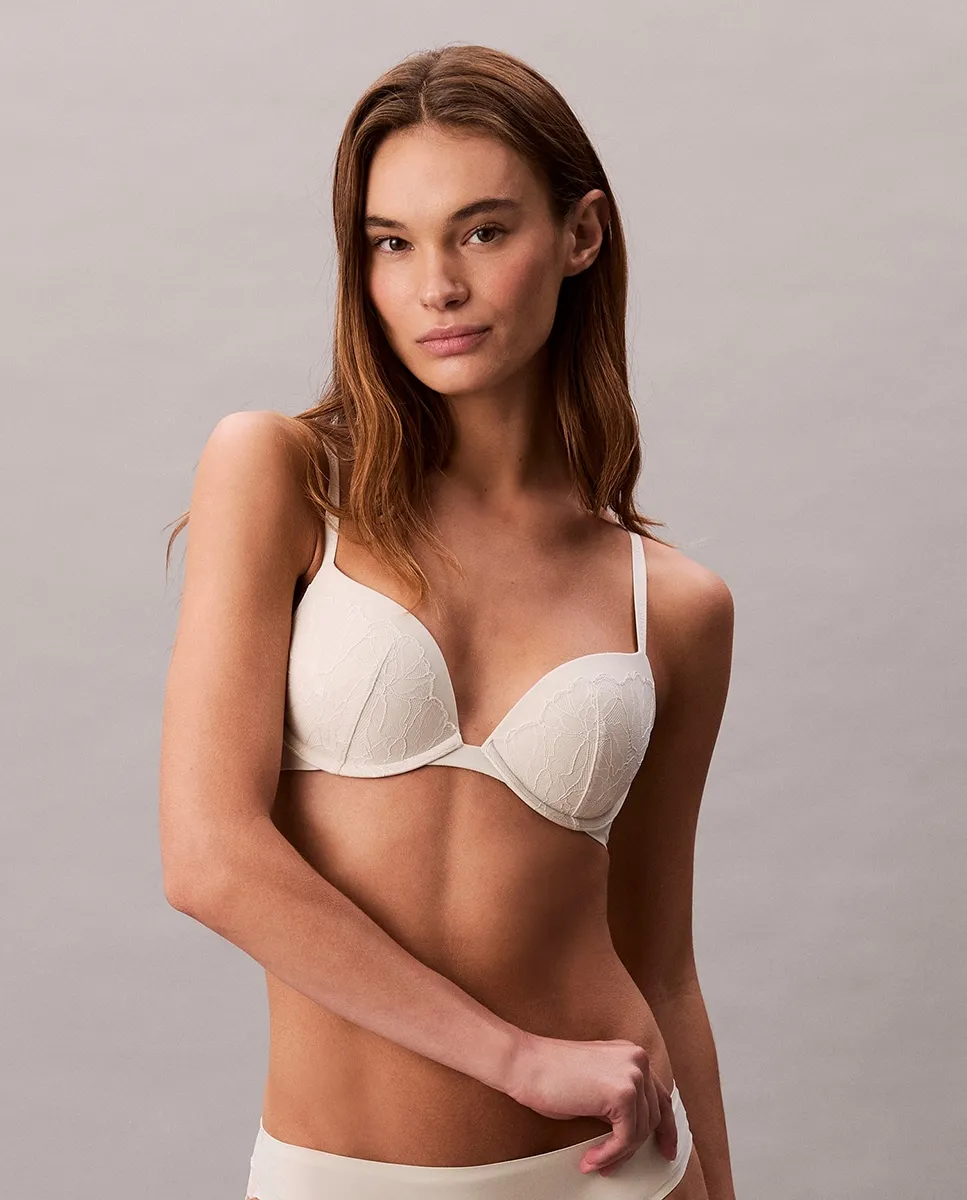 

Бюстгальтер с пуш-ап PERFECTLY FIT LACE Calvin Klein, светло-бежевый