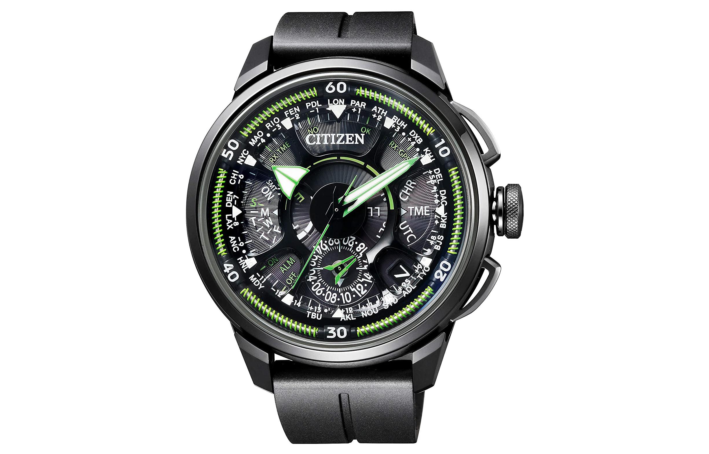 

CITIZEN Часы Ecology Drive Collection Light Powered Quartz Movement Rubber Strap Watch Men's Watch Black Dial CC7005 16E, Black Dial