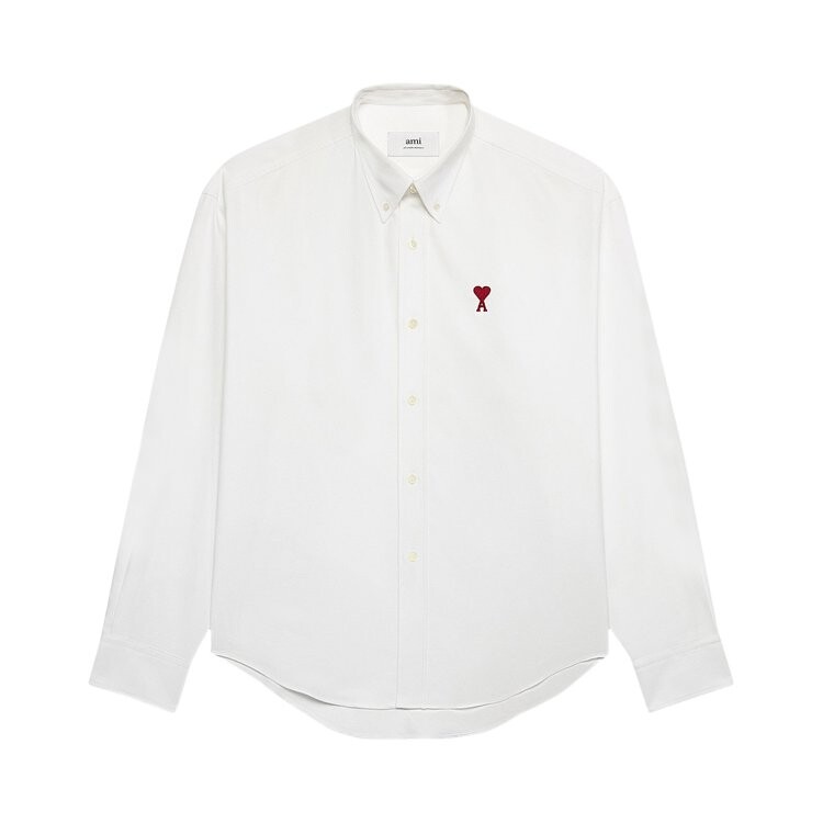 

Рубашка Ami Boxy Fit 'Natural White', белый