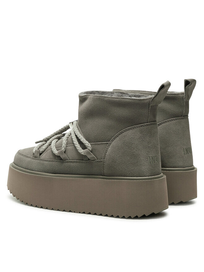 Зимние ботинки женские Inuikii Botas de nieve на платформе, серый — фото 3