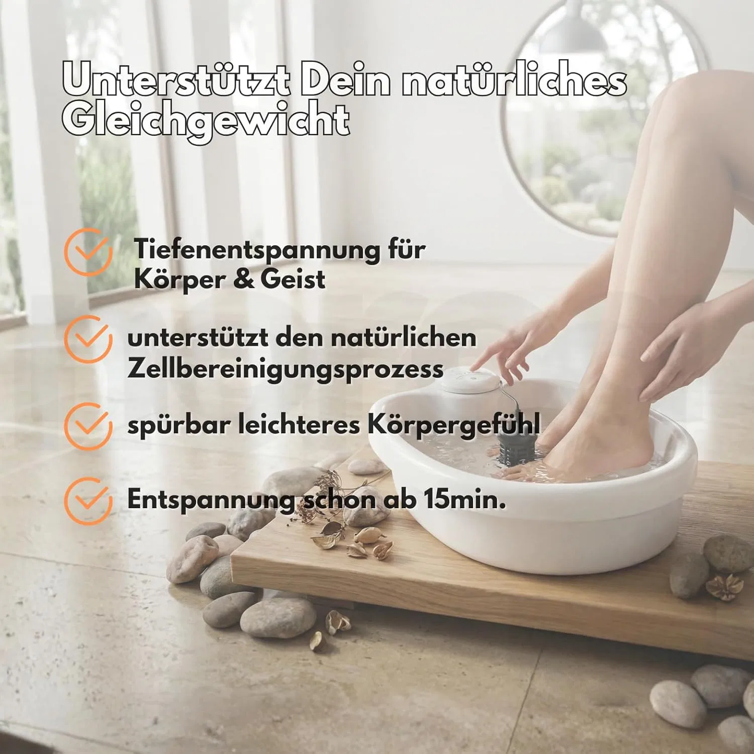 Ионная ванночка для ног «CalmDetox» от Noroa Bergxperten, White — фото 2