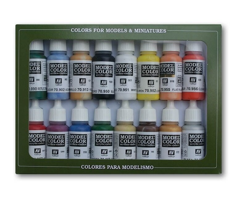 

Vallejo 70140 Basic Colors USA Model Color Набор из 16 красок по 17 мл