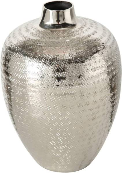 

Декоративная ваза Meinposten Vase silber Metall Blumenvase, серебряный