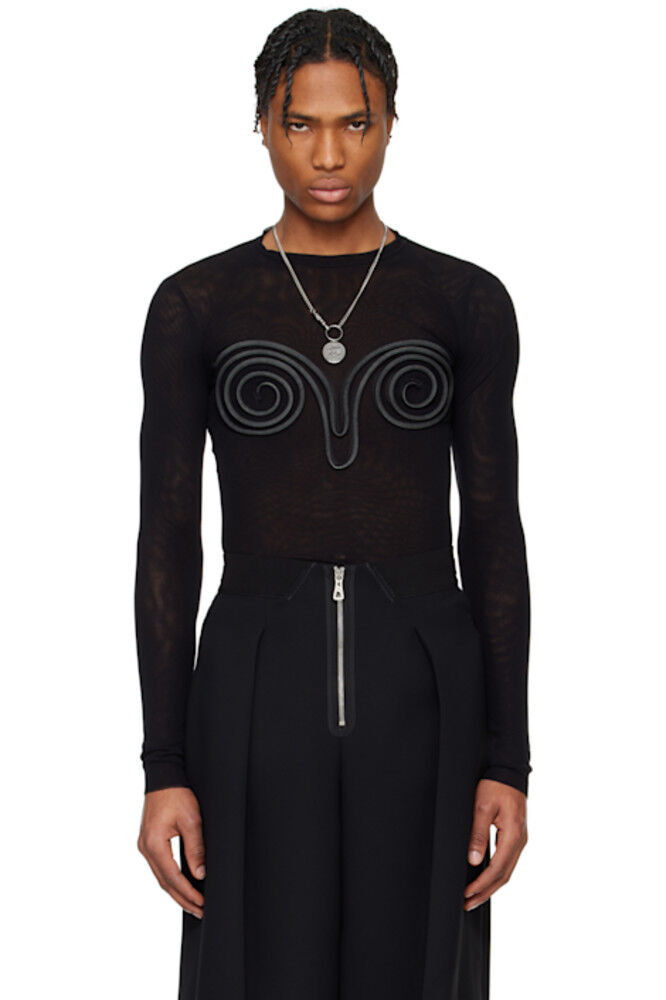 

Черная футболка «The 3D Spirale» Jean Paul Gaultier