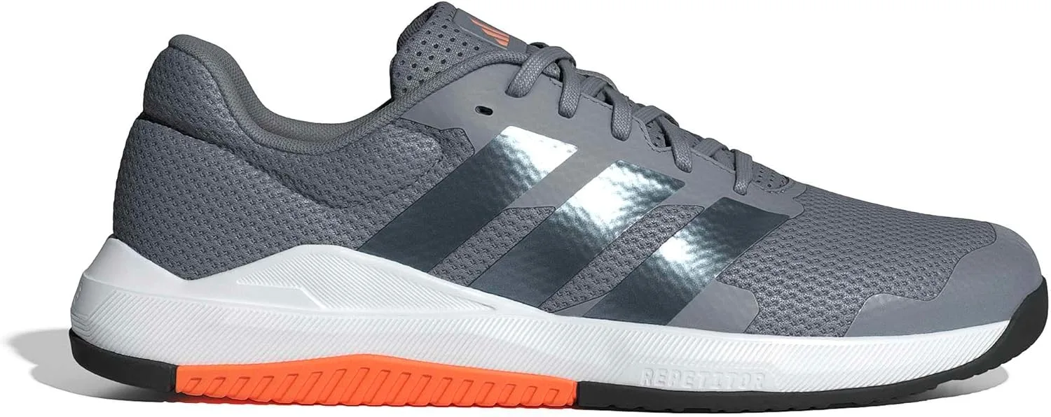 Мужские тренировочные кроссовки Adidas Dropset Base, оранжевый/серый — фото 3