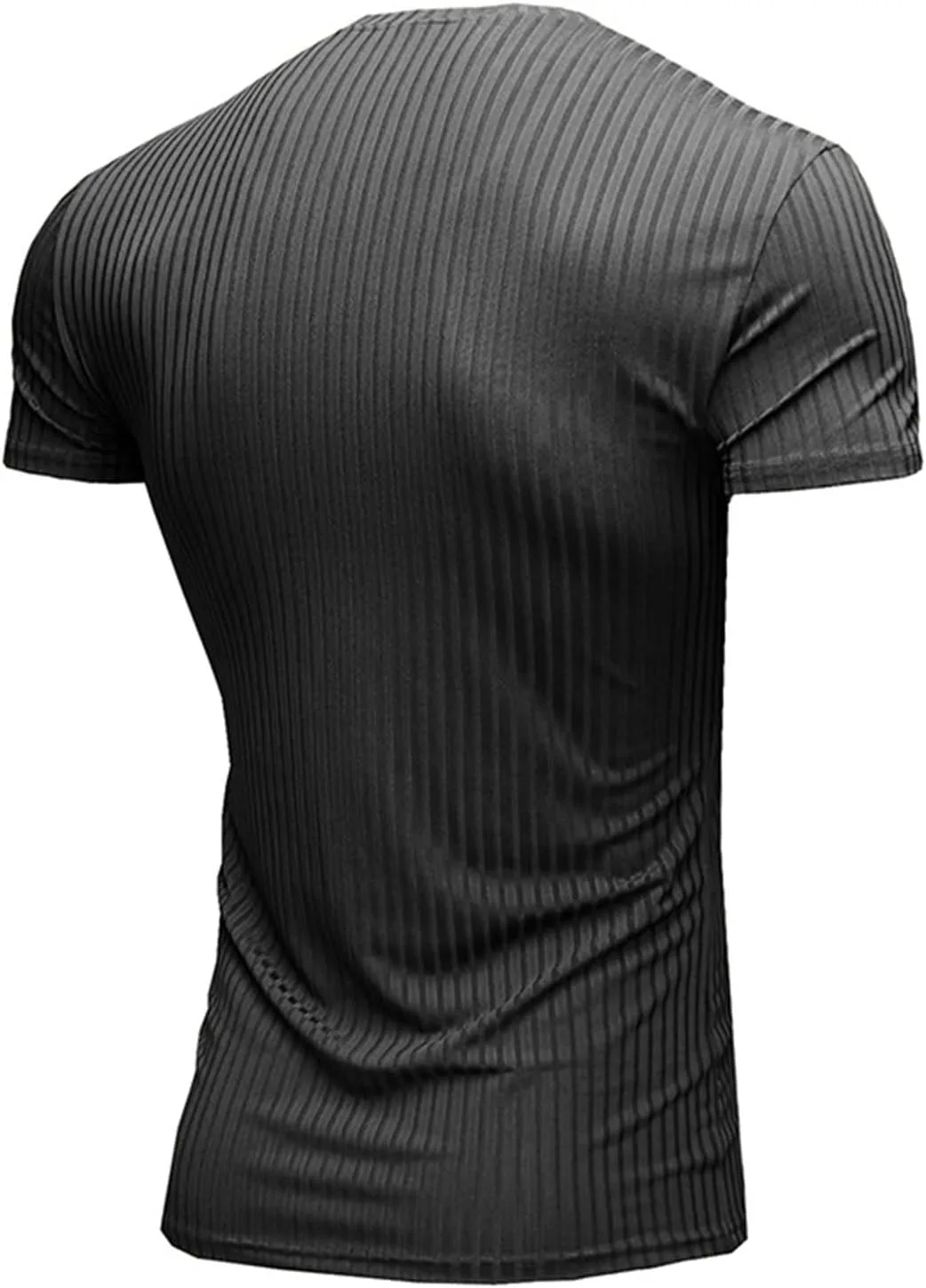 Мужская майка V-образного выреза Stretch Ribbed Knit для тренировок — фото 3