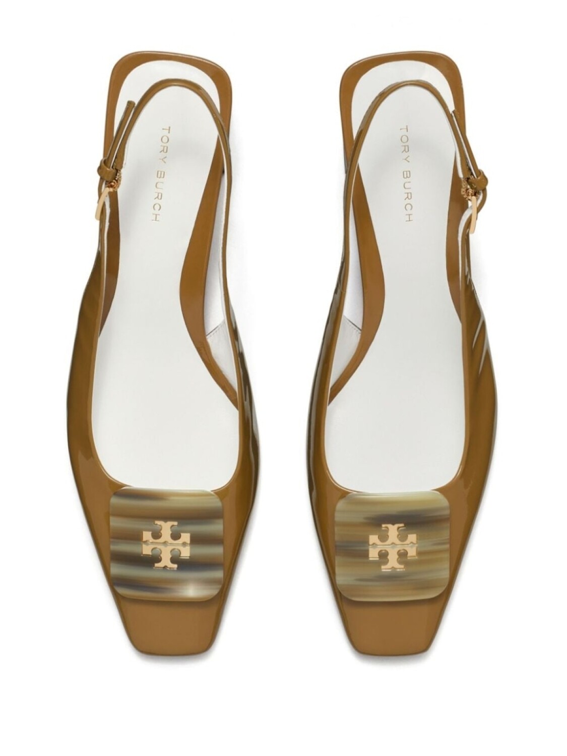 Туфли-лодочки Tory Burch Georgia 55 мм с открытой пяткой, серый — фото 4