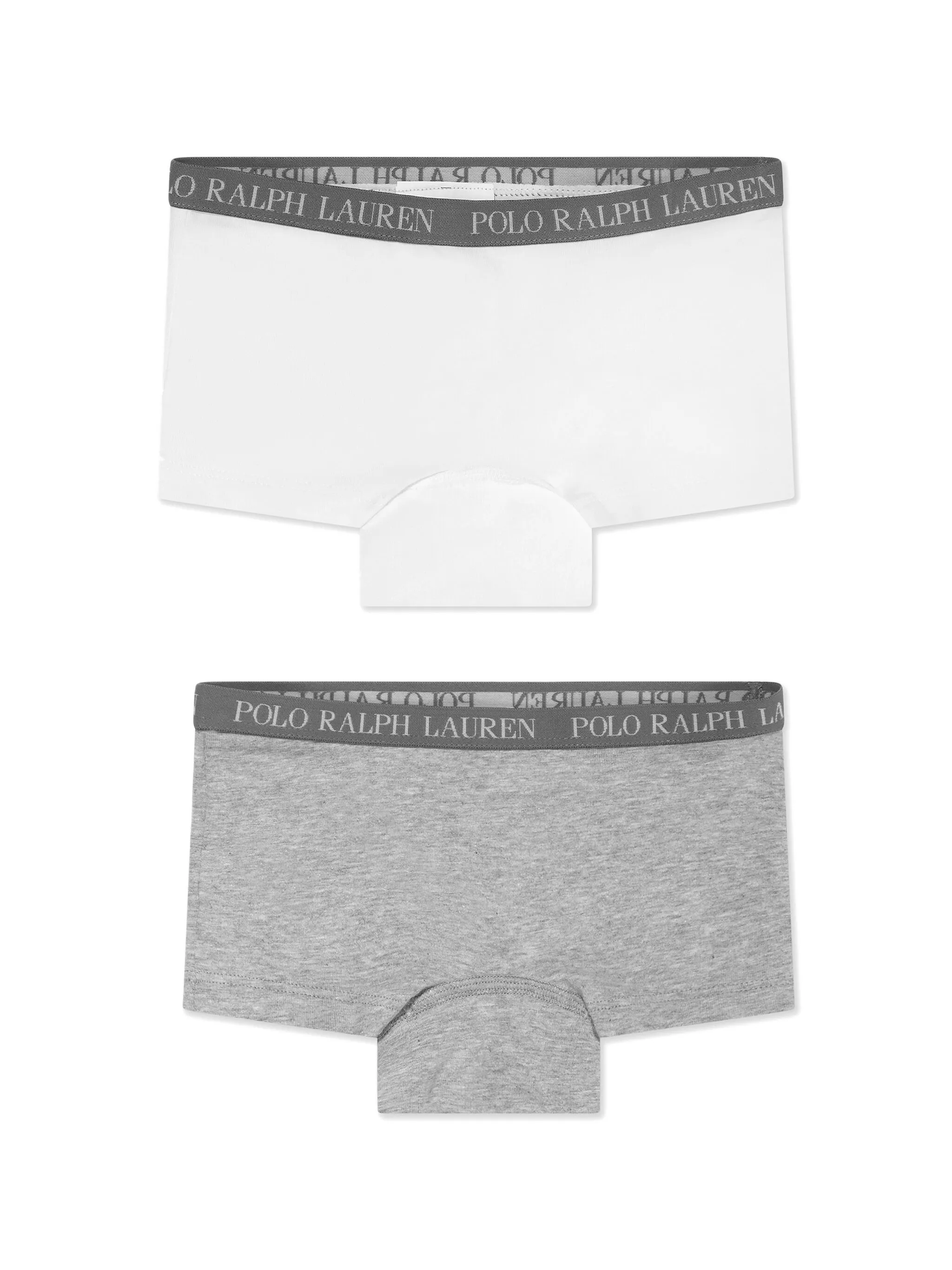 

Комплект из двух боксеров с логотипом Polo Ralph Lauren Kids, серый