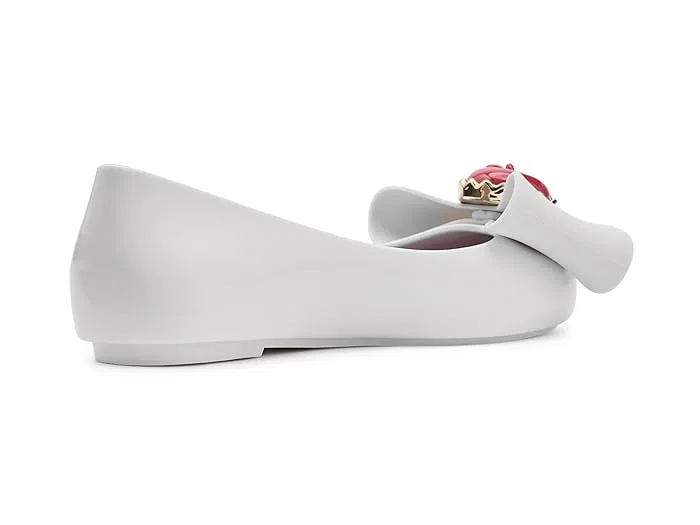 Балетки Mini Melissa Sweet Love + Snow White, White/Red — фото 4