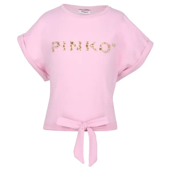 

Укороченная футболка Pinko Up, розовый