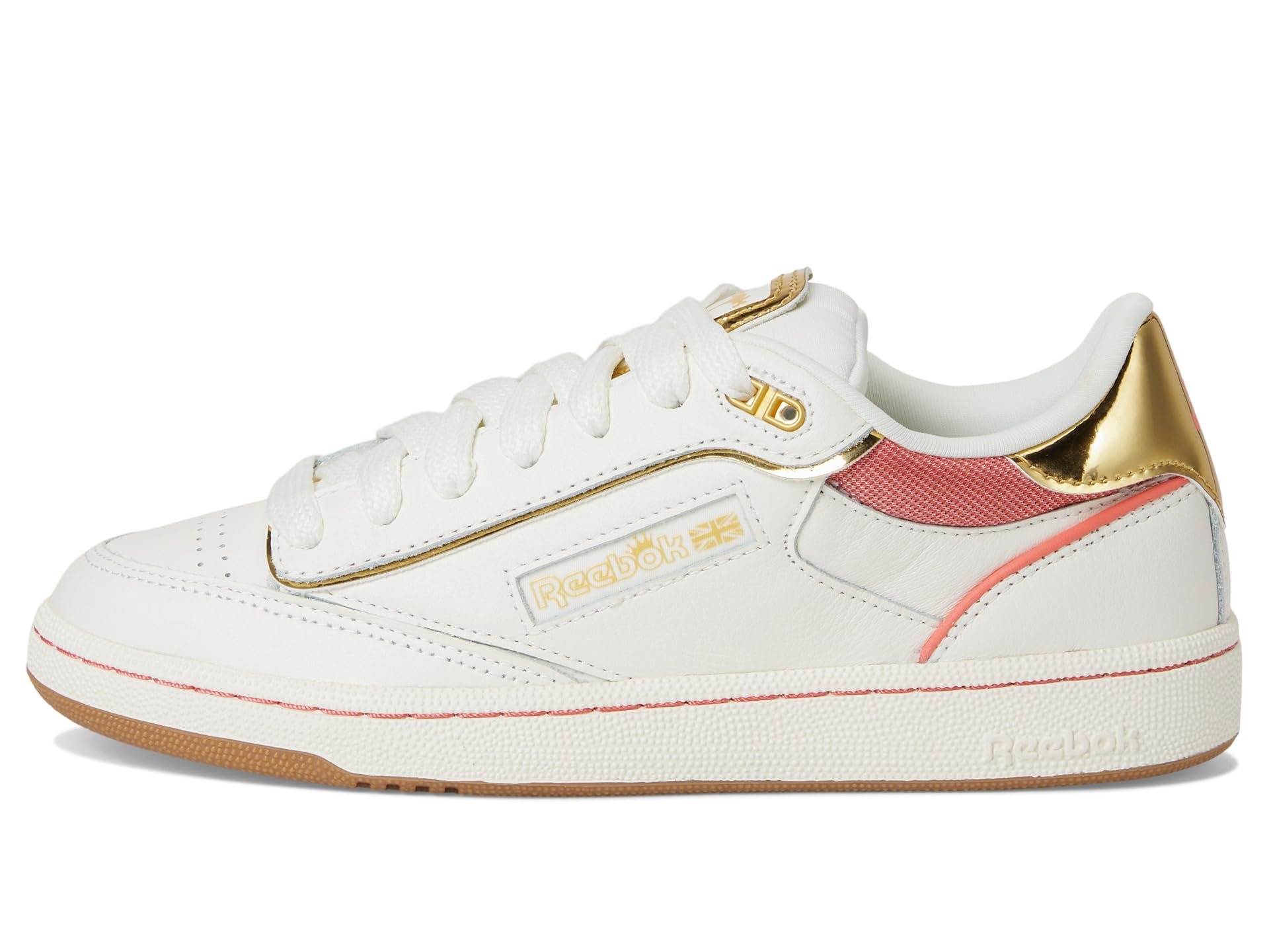 Кроссовки Reebok Lifestyle Club C Bulc Clean Angel Reese, Chalk/Sunset Coral/Chalk — фото 4