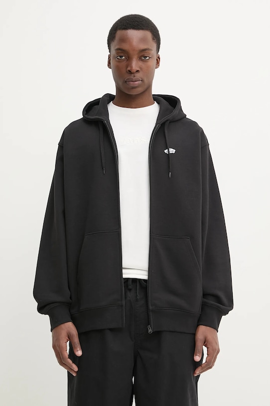 

Хлопковая толстовка Vans, черный