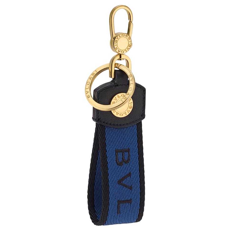 

Bvlgari Аксессуар для женской тканевой сумки, сине-черный