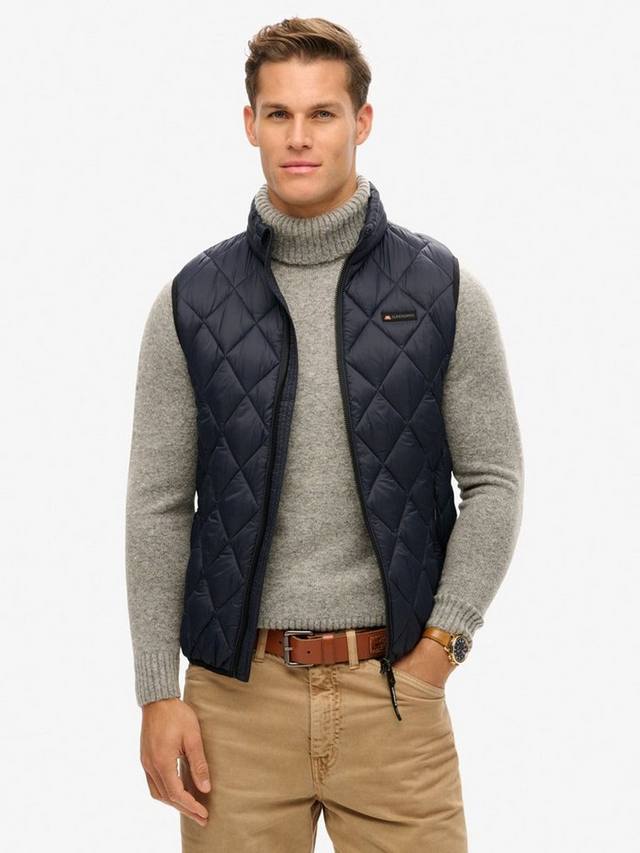 

Утепленная жилетка Diamond Quilt Fuji Lite Superdry, Eclipse Navy