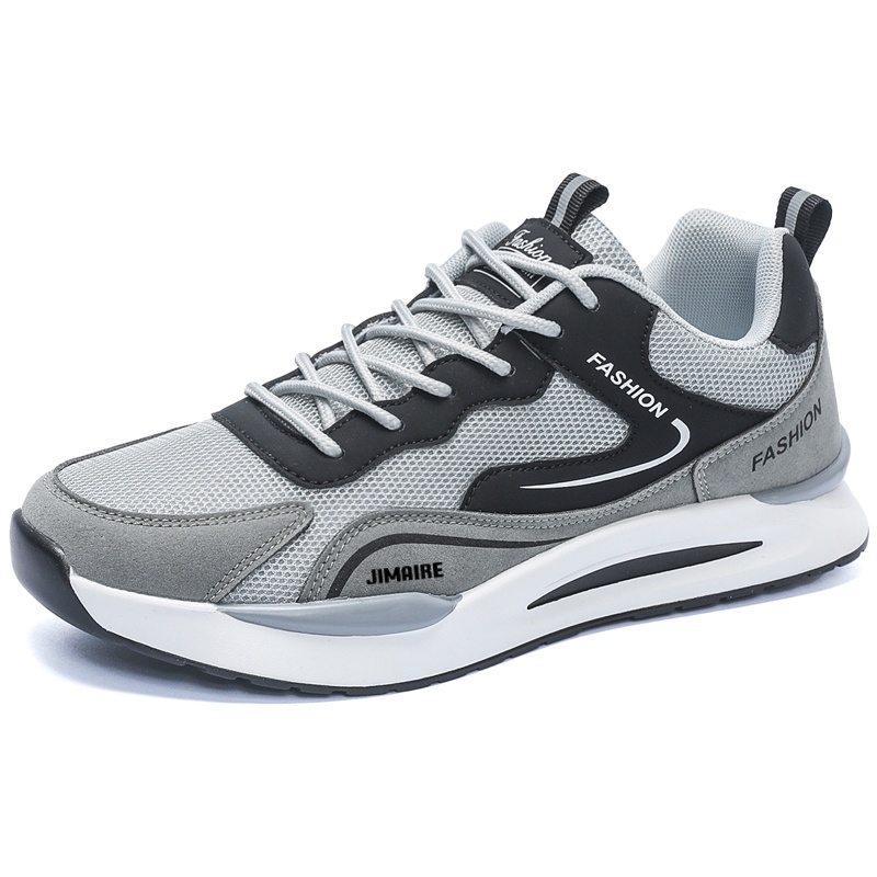 

Низкие повседневные туфли для мужчин King Jinmai, Light Gray Black