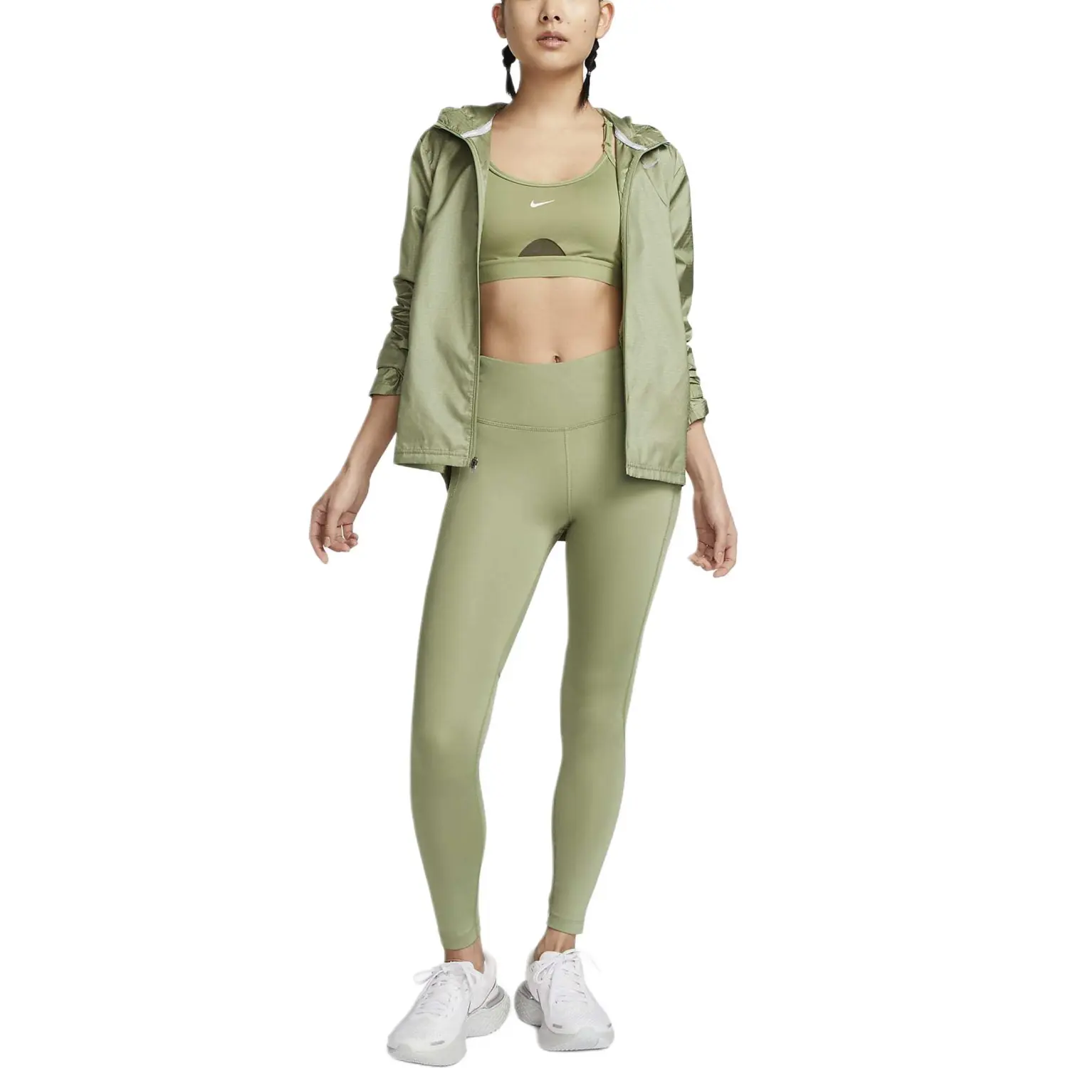 Куртка женская Oil Green Nike — фото 4