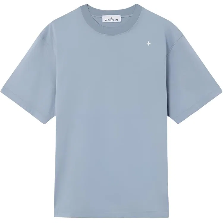 Футболка с круглым вырезом Stone Island Gray Blue