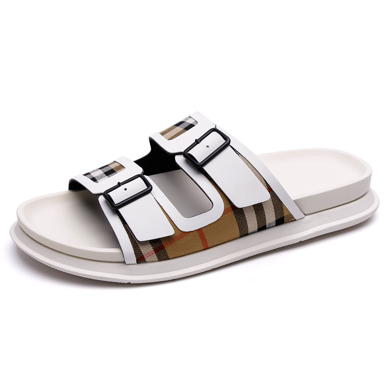 

Слайдеры мужские белые PALMPOLO