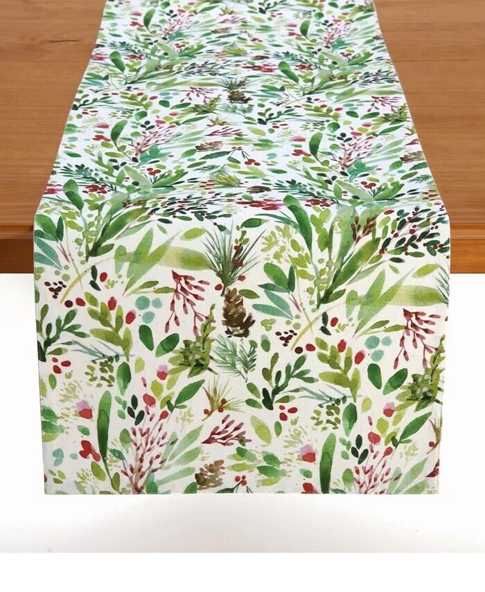 

Зимняя ботаническая дорожка для стола, 72 x 14 дюймов Tableau, зеленый