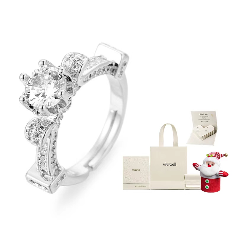 

Нишевое дизайнерское кольцо для женщин VIVIWELL, Eiffel Tower Ring + Christmas Gift Box