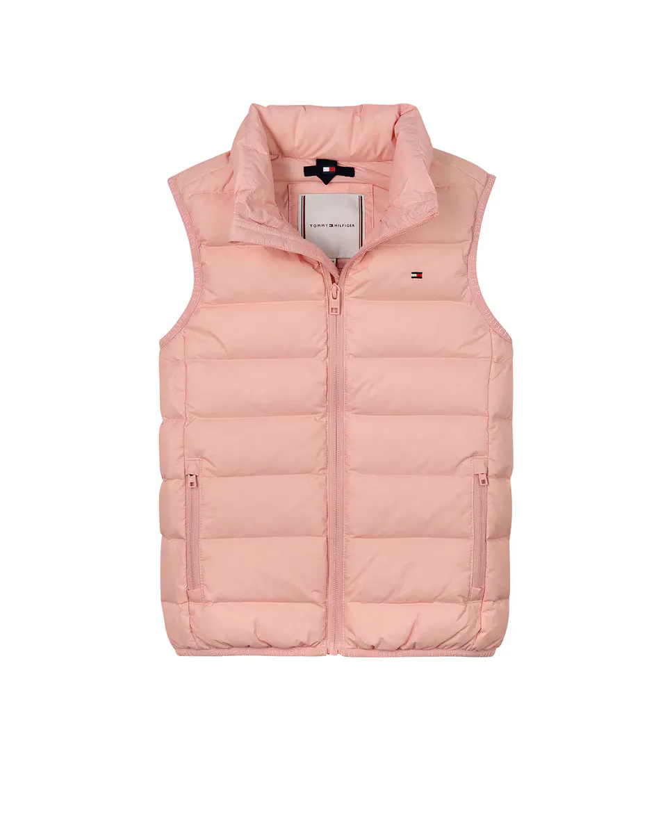 

Тонкий пуховый жилет для девочки Tommy Hilfiger, розовый