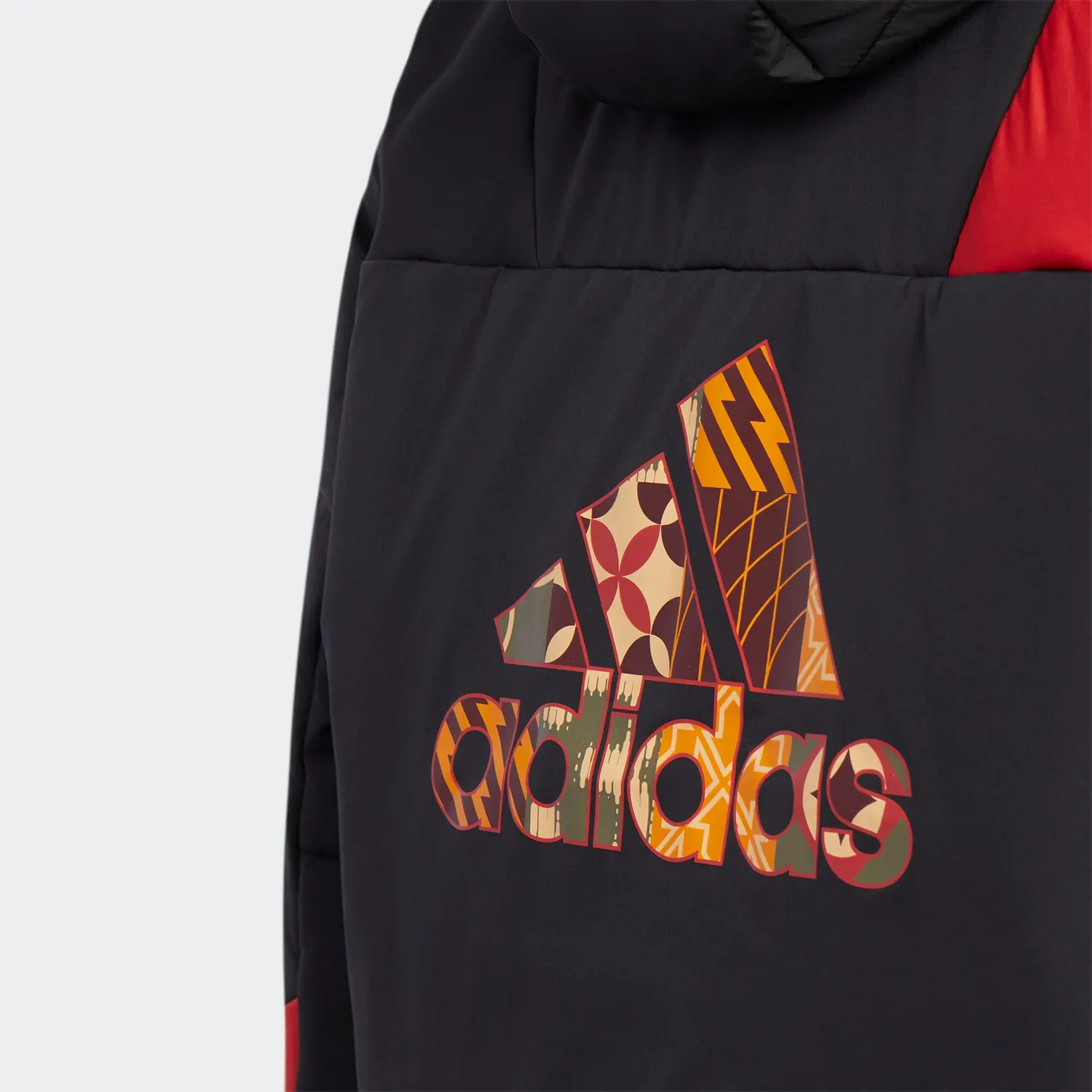 Утепленная куртка светло-алого цвета детская Adidas — фото 4