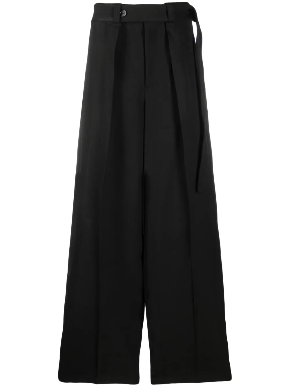 

Широкие брюки со складками JIL SANDER, черный