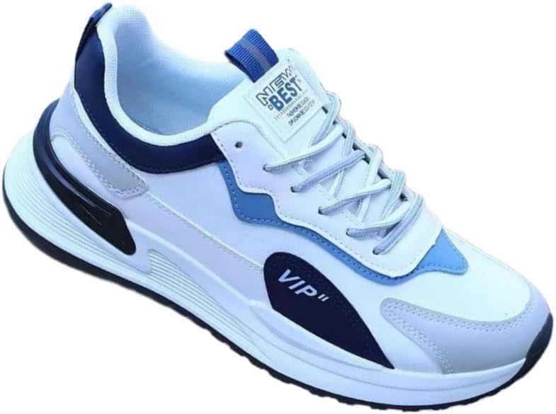 

Мужские спортивные кроссовки - удобные и дышащие, с противоскользящей резиновой подошвой, повседневный стиль на шнуровке, подходит для ежедневного использования на улице Fusecottc, белый