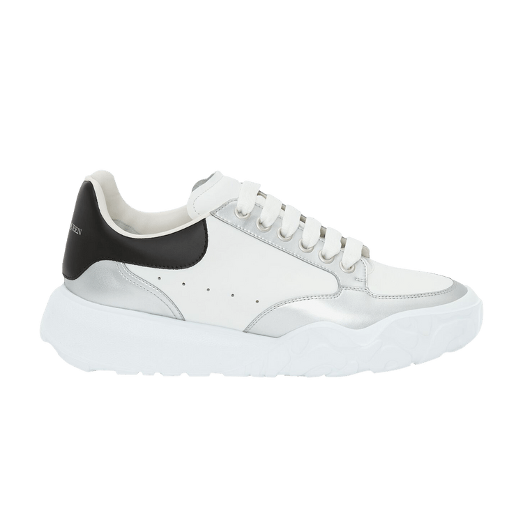

Кроссовки Alexander McQueen Oversized Court Trainer 'White Silver', белый