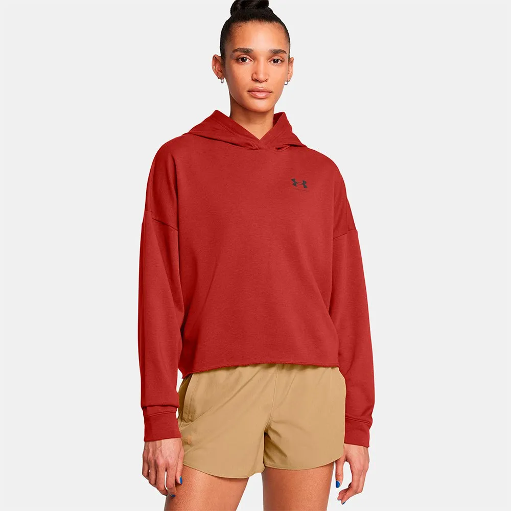 

Худи Under Armour Rival Terry Oversized, красный