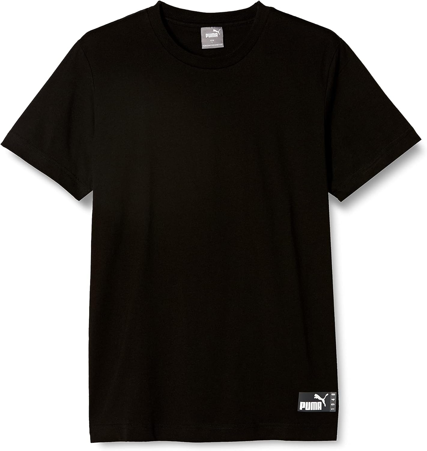 

Мужская футболка PUMA с коротким рукавом, простой дизайн, 100% хлопок, размер M (848540), черный