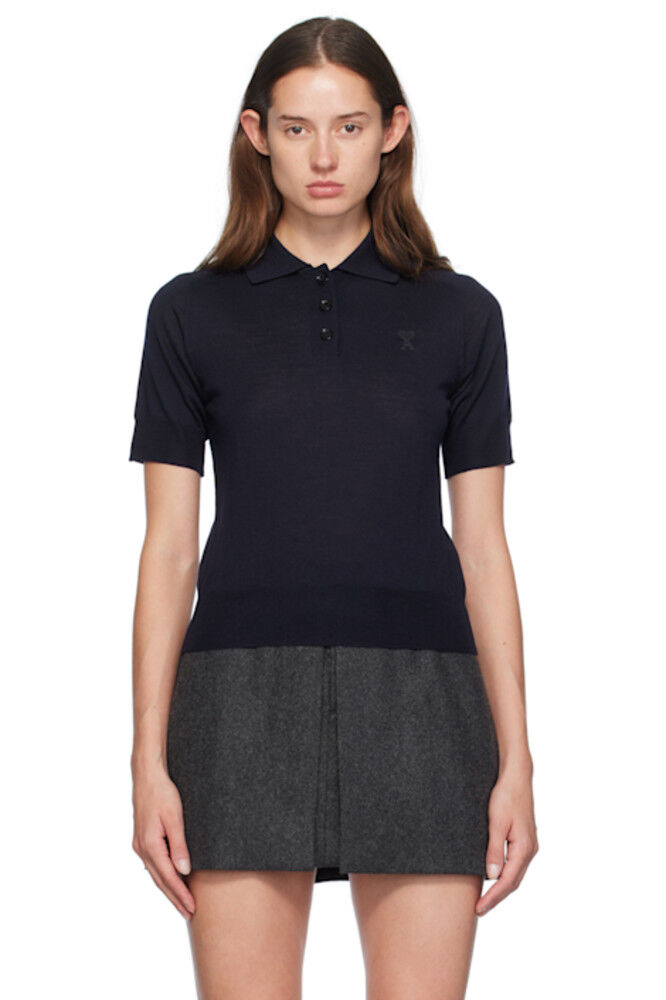 

Navy Ami de Cœur Polo AMI Paris
