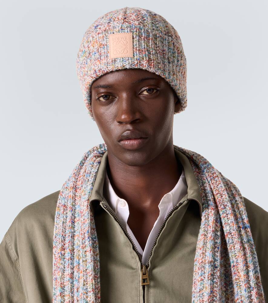 Вязаная шапка из шерсти и кашемира Anagram Loewe, Multicolor — фото 2