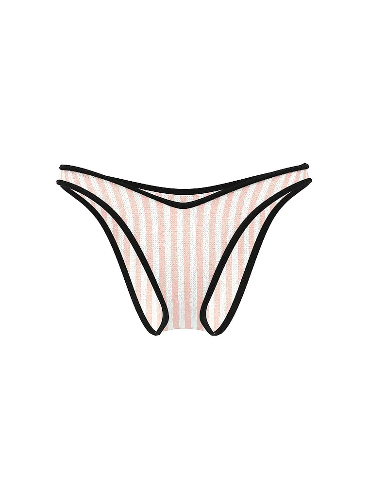 Купальник бикини Victoria'S Secret Swim, с полосками и пайетками,розовый — фото 4
