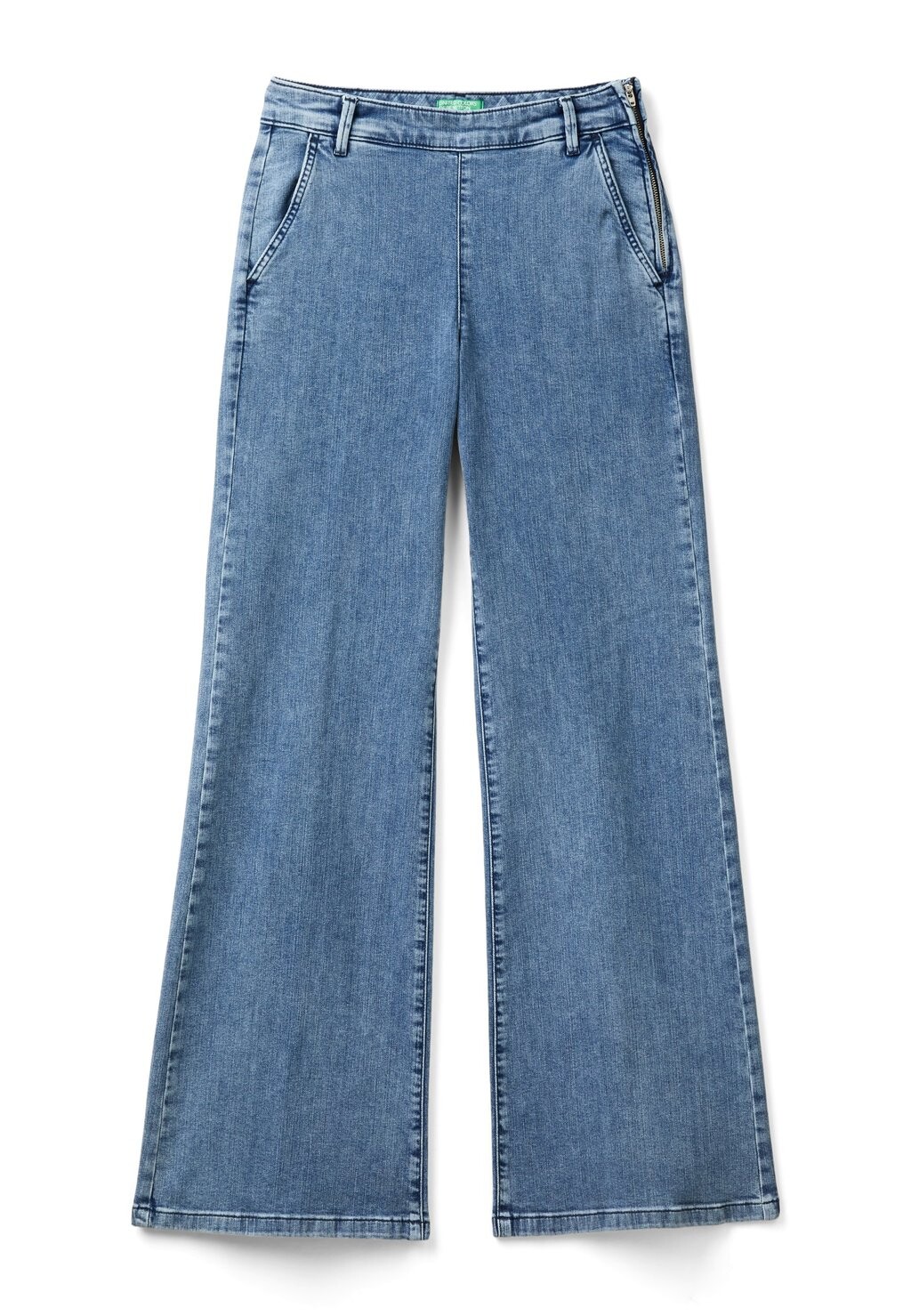 

Расклешенные джинсы WITH ZIP United Colors of Benetton, синий