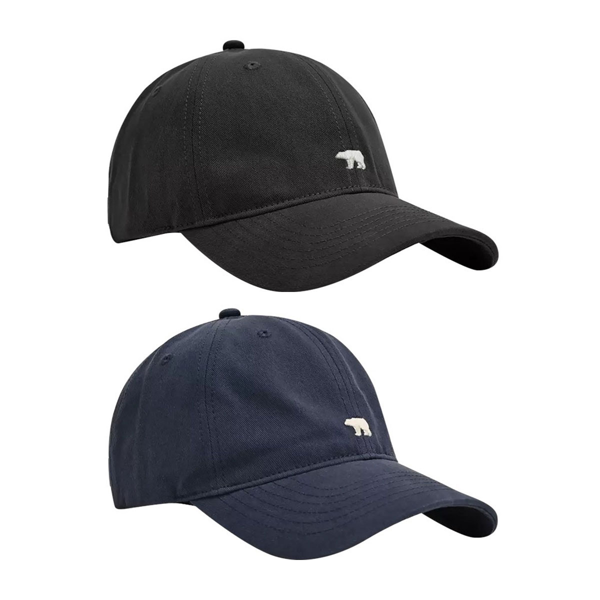 

CMFY Хлопковая бейсболка унисекс с полиэстером, Black+Navy Blue