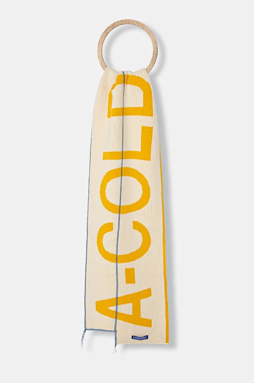 

A-COLD-WALL* Шерстяной шарф Fracture, желтый